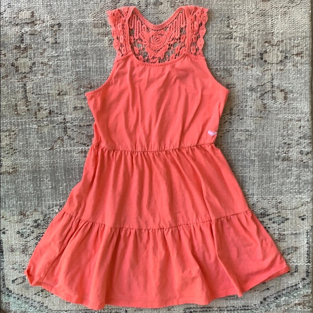 Roxy girls jersey & lace dress